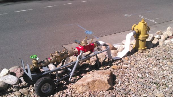 Backflow Specialist — Plumbing Device With Fire Hydrant in Denver, CO